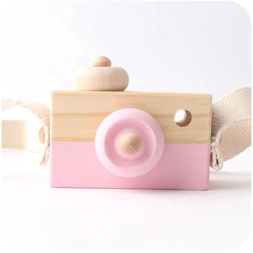 Let's make 1PC Baby Wooden Toy Camera Fashion Pendant Baby Kids