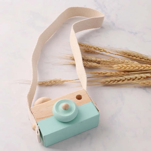 Let's make 1PC Baby Wooden Toy Camera Fashion Pendant Baby Kids