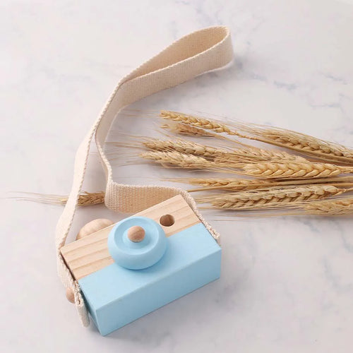Let's make 1PC Baby Wooden Toy Camera Fashion Pendant Baby Kids