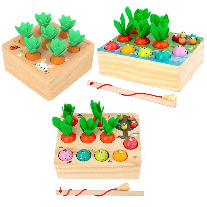 Montessori Wooden Toys for Child 6mo - 3yrs
