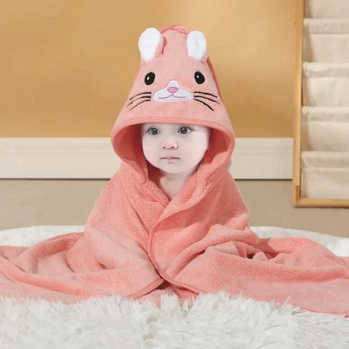 Cartoon Animal Baby Bath Towel Newborn Girl Boy Wrap Blanket Absorbent