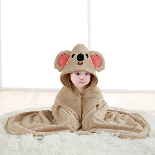 Cartoon Animal Baby Bath Towel Newborn Girl Boy Wrap Blanket Absorbent