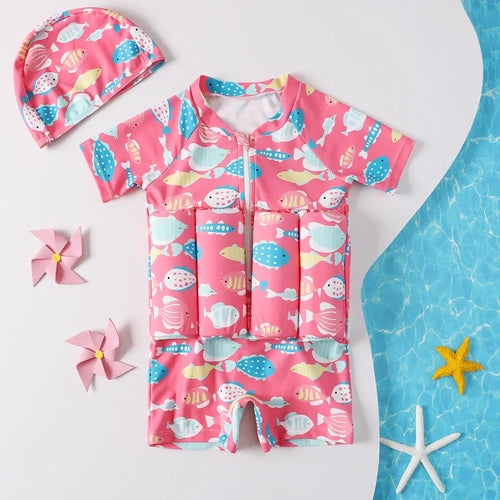 Children's Swimwear - Cartoon Print