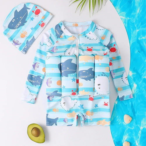 Children's Swimwear - Cartoon Print