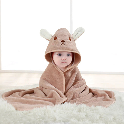 Cartoon Animal Baby Bath Towel Newborn Girl Boy Wrap Blanket Absorbent