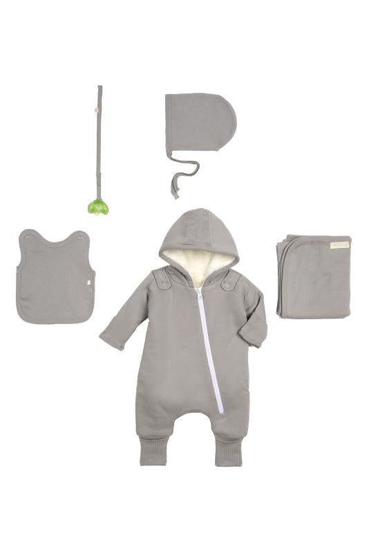 Smart Cuddly Jumpsuit + Bib