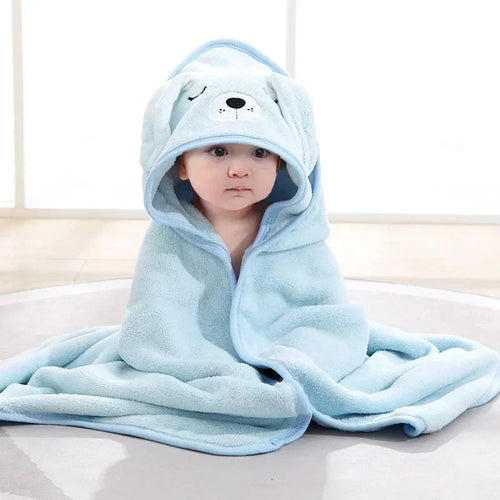 Cartoon Animal Baby Bath Towel Newborn Girl Boy Wrap Blanket Absorbent