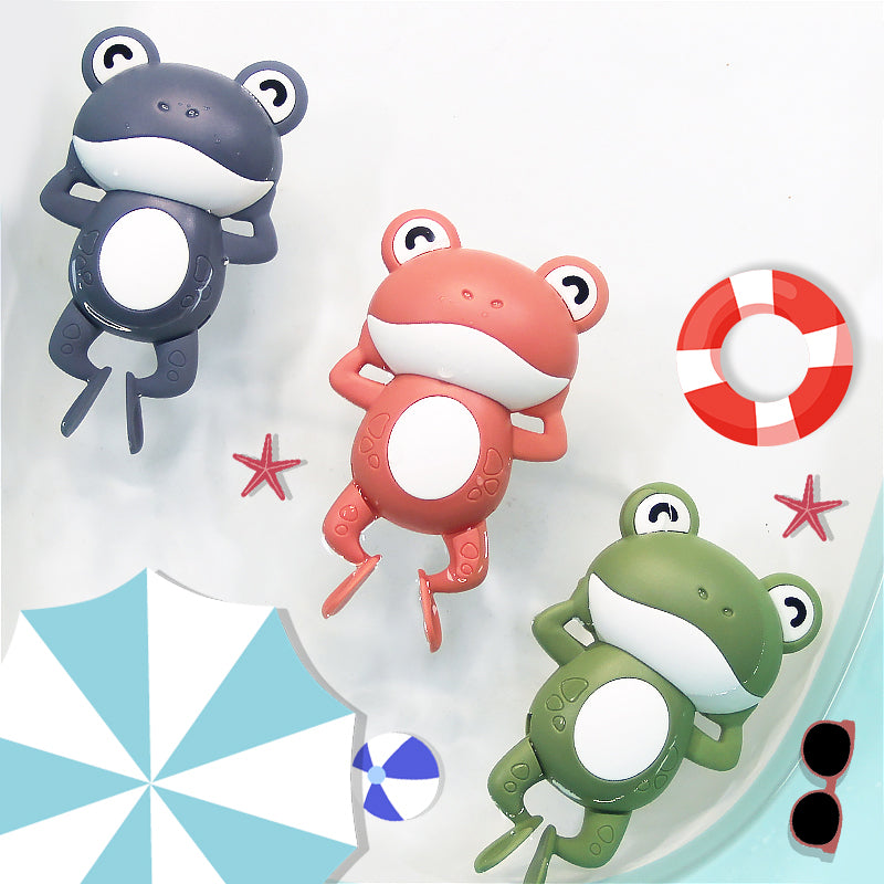 Swimming frog cheap bath toy
