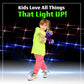 7 Color Strobe LED Light Up Shoe Laces Flashing Glow in the Dark White Tie Shoelaces for Sneakers, Skates, 45 inch
