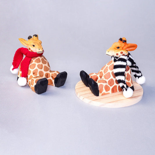 Paint Your Own Wood Carved Giraffe DIY Painting Kit