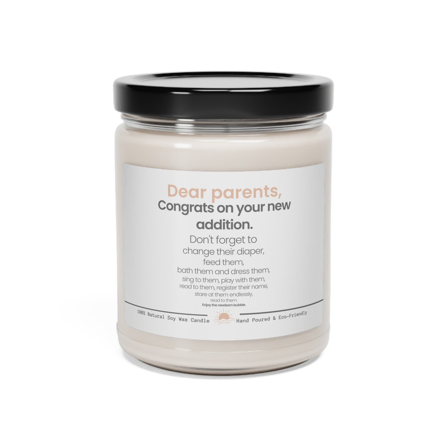 New Parents Natural Soy Wax Candle