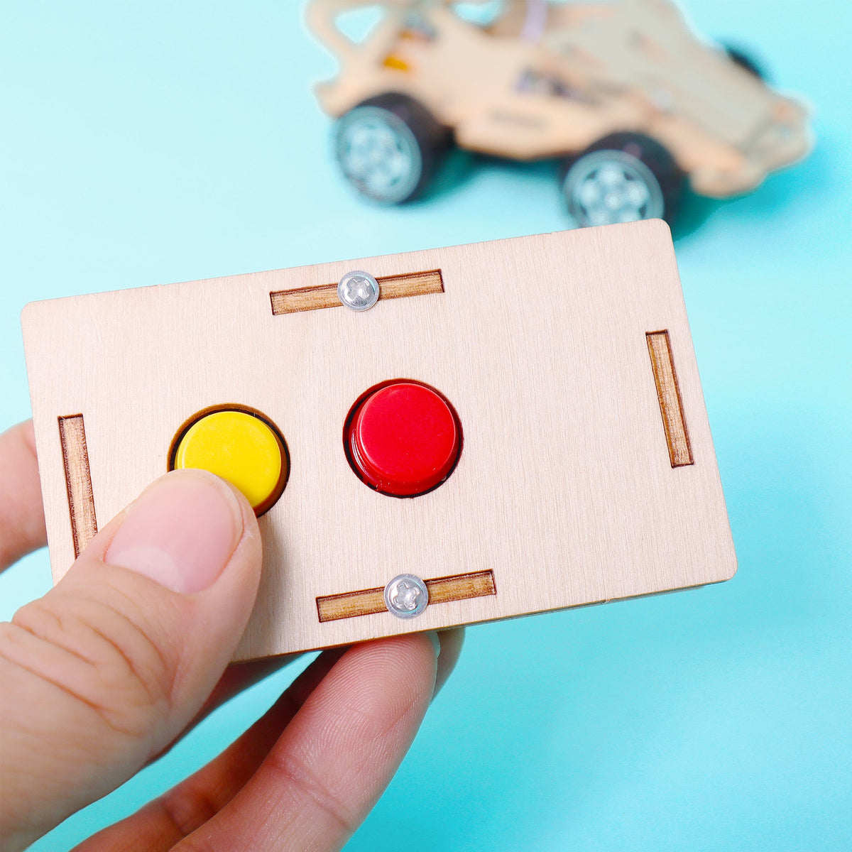 Infrared Remote Controlled Car DIY Kit, Educational STEM Toy