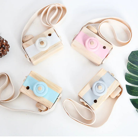 Let's make 1PC Baby Wooden Toy Camera Fashion Pendant Baby Kids