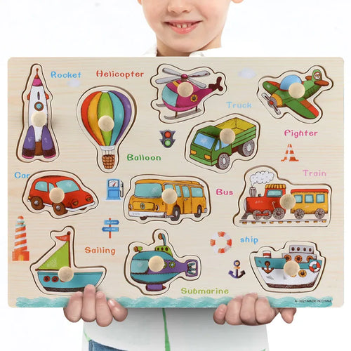 Montessori Wooden Toy Puzzles