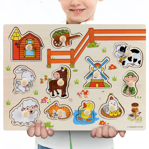Montessori Wooden Toy Puzzles