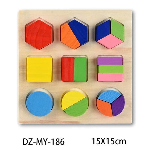 Montessori Wooden Toy Puzzles