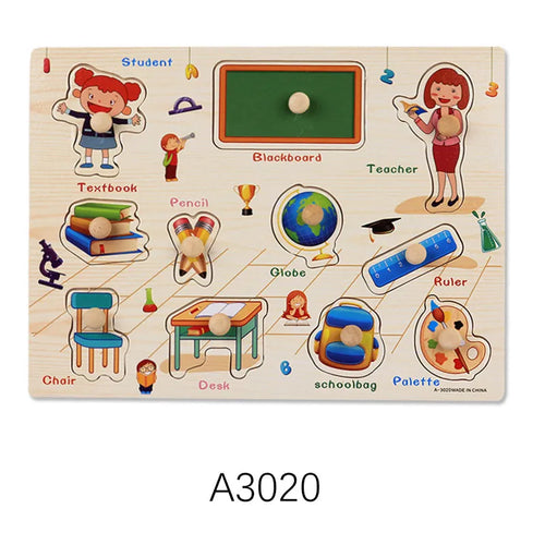 Montessori Wooden Toy Puzzles