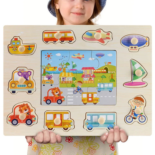 Montessori Wooden Toy Puzzles