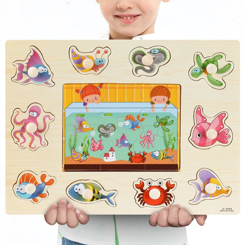 Montessori Wooden Toy Puzzles
