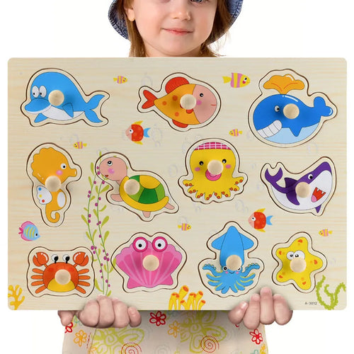 Montessori Wooden Toy Puzzles