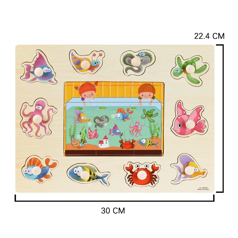 Montessori Wooden Toy Puzzles