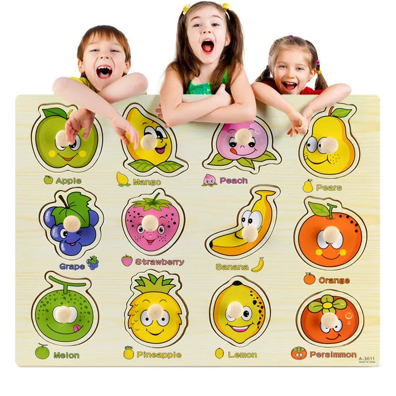 Montessori Wooden Toy Puzzles