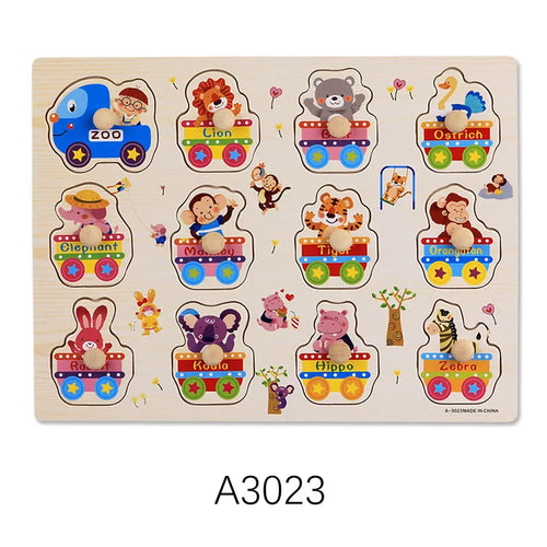 Montessori Wooden Toy Puzzles