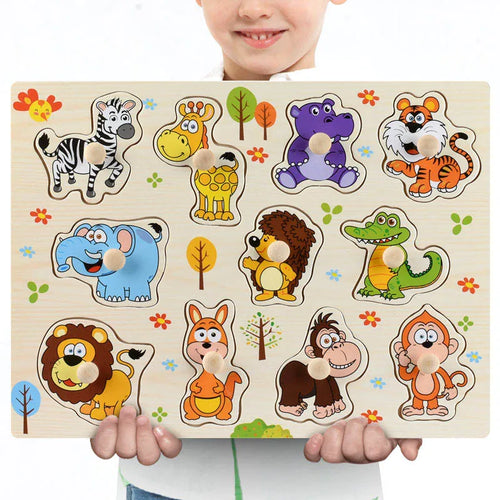 Montessori Wooden Toy Puzzles