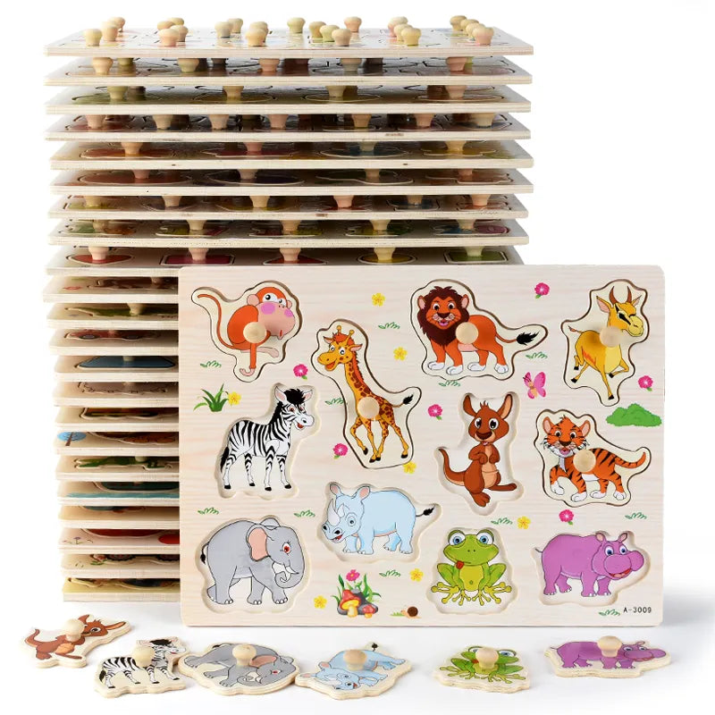 Montessori Wooden Toy Puzzles