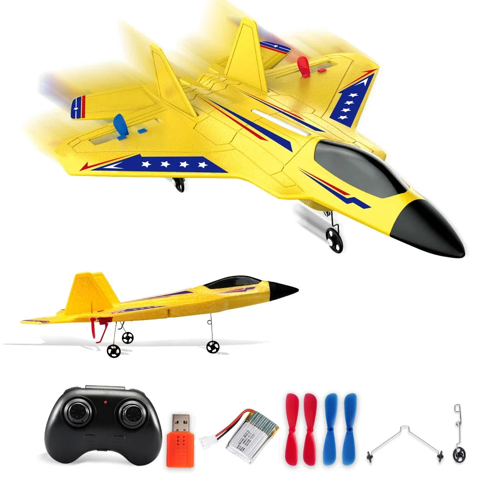 SU35 RC Plane FX620 FX820 2.4G Remote Control Flying Model Glider Airplane With LED Lights Aircraft Foam Toys For Children Gifts