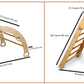 4 Pieces Toddler Climber Set / Climbing Triangle /Arch Rocker / Ramp &