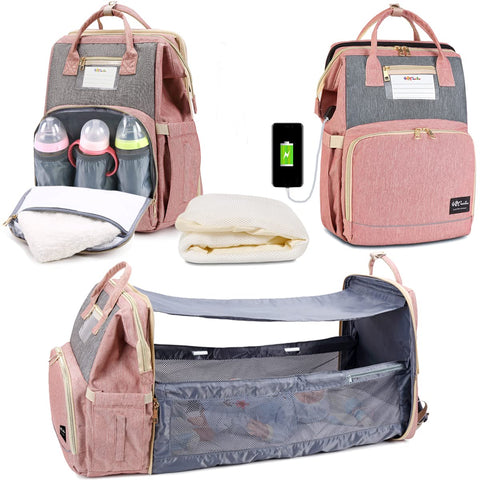 3 in 1 Portable Diaper Bag Backpack