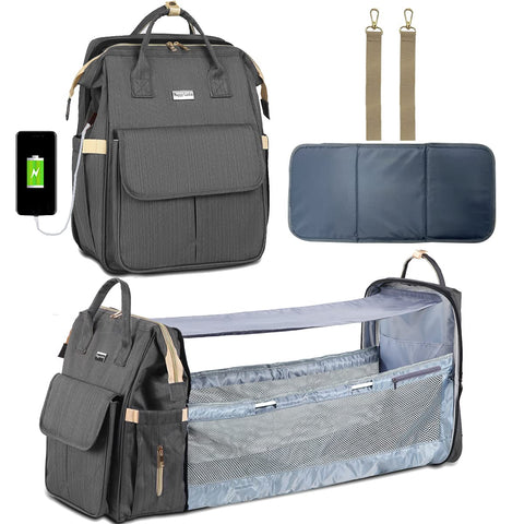 3 in 1 Portable Diaper Bag Backpack