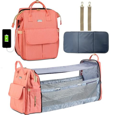 3 in 1 Portable Diaper Bag Backpack