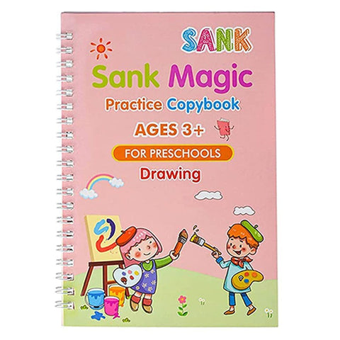 Magic Practice Copybook (4 Pack) + Magic Pen