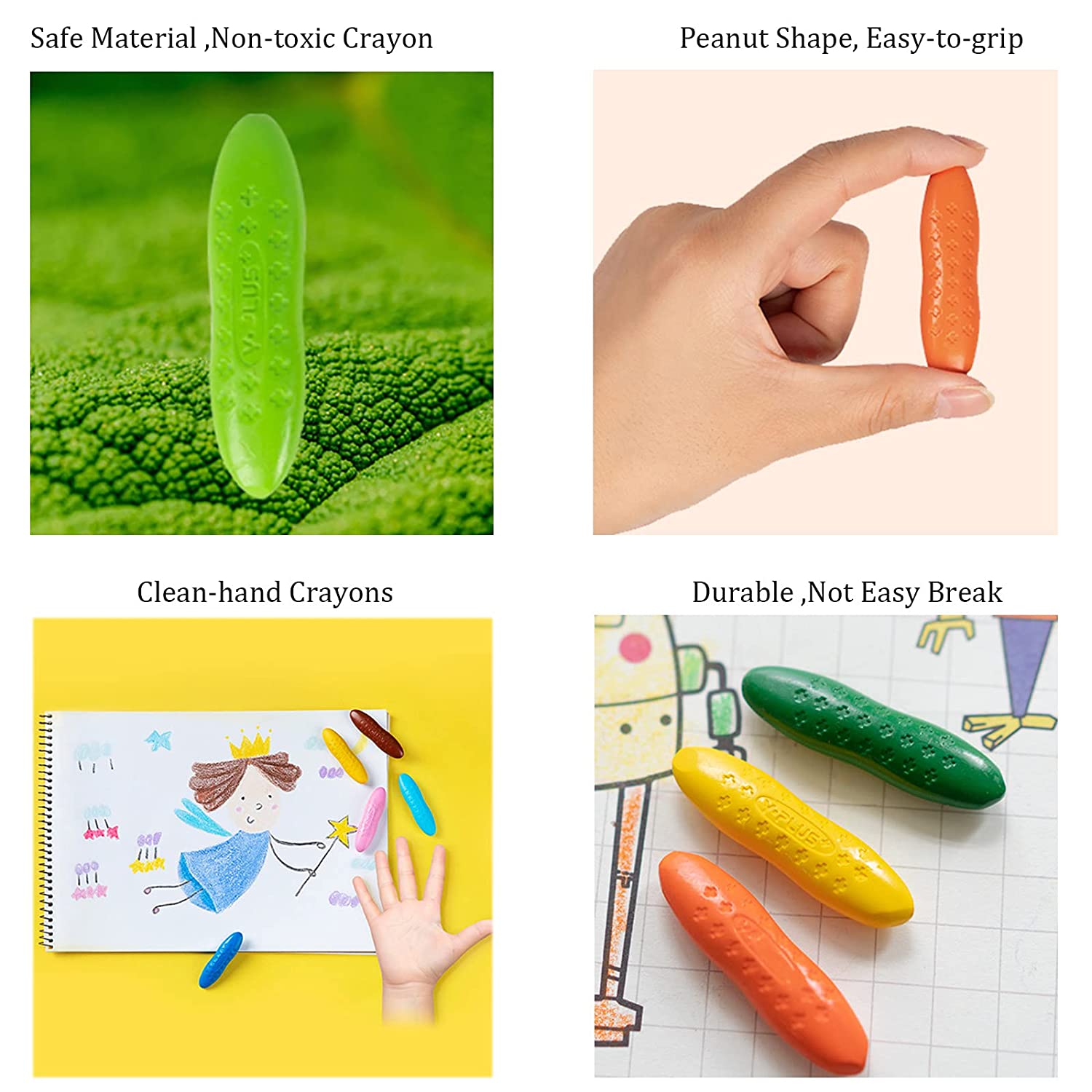 Children's Peanut Crayons – Peachy + Pear