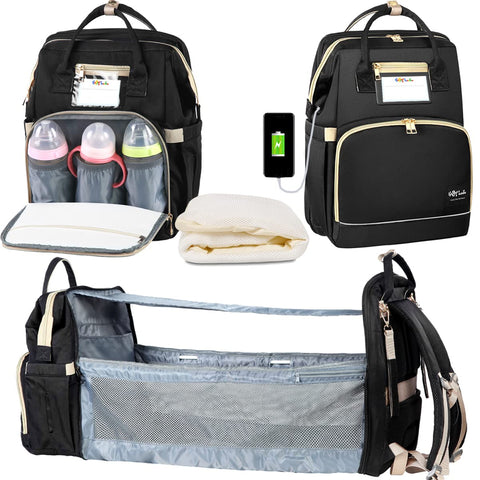 3 in 1 Portable Diaper Bag Backpack