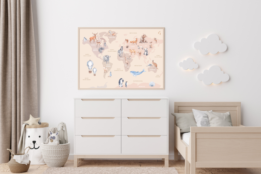 World Map Wall Art