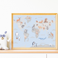 World Map Wall Art