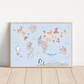 World Map Wall Art