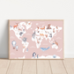 World Map Wall Art