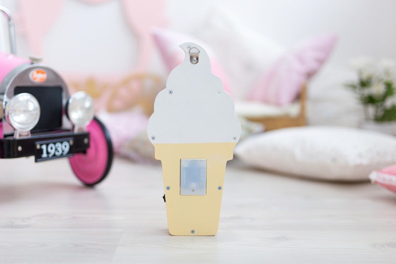 Wooden Ice Cream LED Night Light