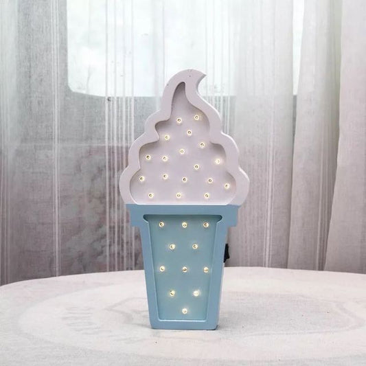 Wooden Ice Cream LED Night Light