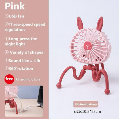 Mini Portable Stroller Fan